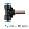 AIRCRAFT Red. Insert T-joint Pu 12mm - 10mm